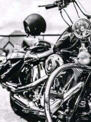 black-and-silver-motorcycle