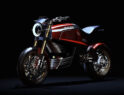 Italdesign Ducati electric concept motorcycle 860-E is inspired by the design firms 1974 860 GT.