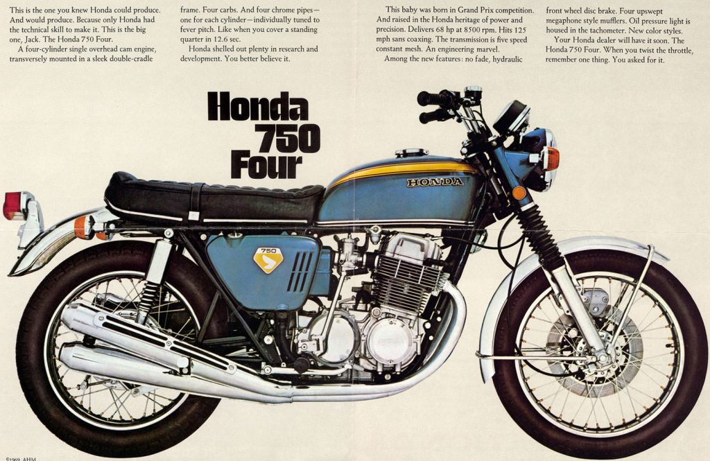 Honda CB750 Four — Candy Sapphire Blue